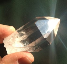 mystic light, emanating from a crystal point