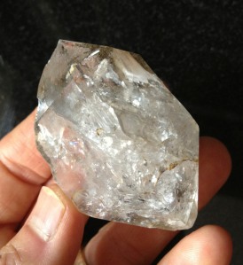 Herkimer Diamonds are the picture of health - impenetrable - allowing light, but nothing else, to pass through.